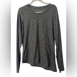 Nicole Miller Active long sleeve asymmetrical top large